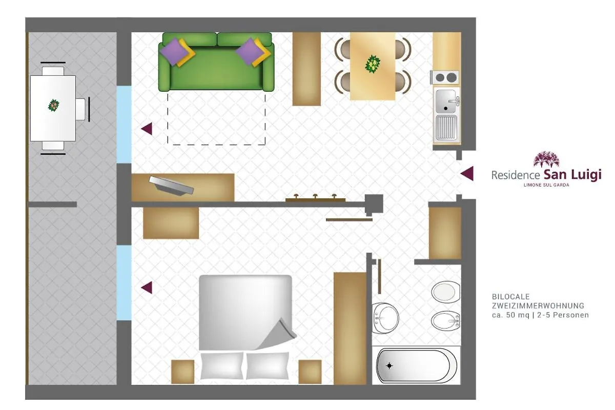 Residence San Luigi Limone sul Garda Hotel apartamentowy